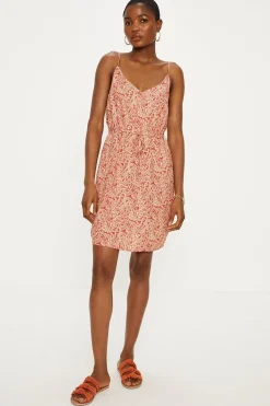 Online Oasis Paisley Print Strappy Mini Dress Red
