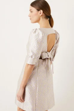 Online Oasis Pansy Jacquard A Line Shift Dress Lilac