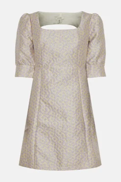 Online Oasis Pansy Jacquard A Line Shift Dress Lilac