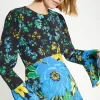 Online Oasis Patch Print Bold Floral Mini Dress Multi