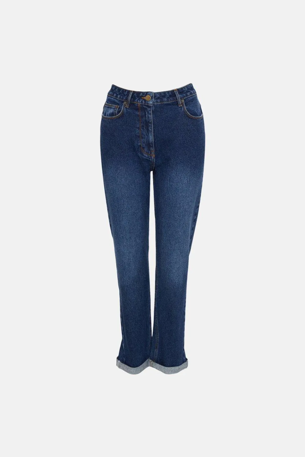 Discount Oasis Petite Ava Relaxed Boyfriend Jean Indigo