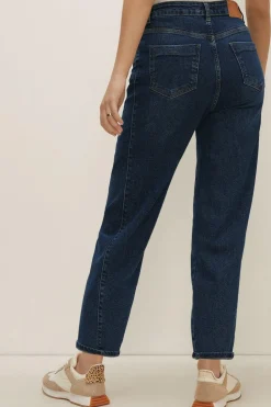 Fashion Oasis Petite Barrel Jean Mid Wash