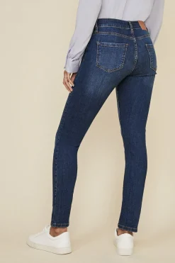 Outlet Oasis Petite Cherry Organic Sculpting Slim Leg Jean Washed Blue