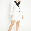 Hot Oasis Petite Contrast Blazer Dress Mono