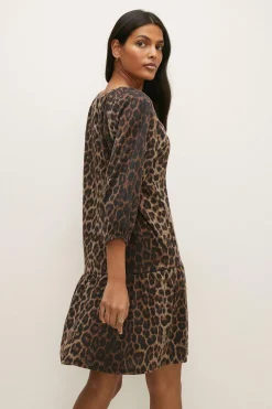 Best Oasis Petite Cosy Raglan Sleeve Smock Dress Animal