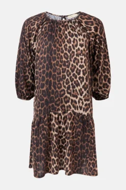 Best Oasis Petite Cosy Raglan Sleeve Smock Dress Animal