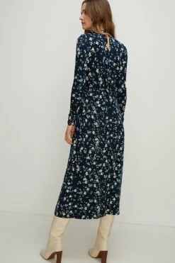 Discount Oasis Petite Floral Soft Touch Funnel Neck Midi Multi