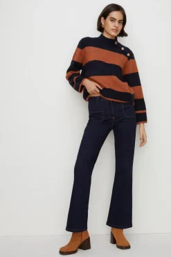 Outlet Oasis Petite Frankie Flare Jean Indigo