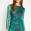 Discount Oasis Petite Glitter Mesh Ruched Mini Dress Green