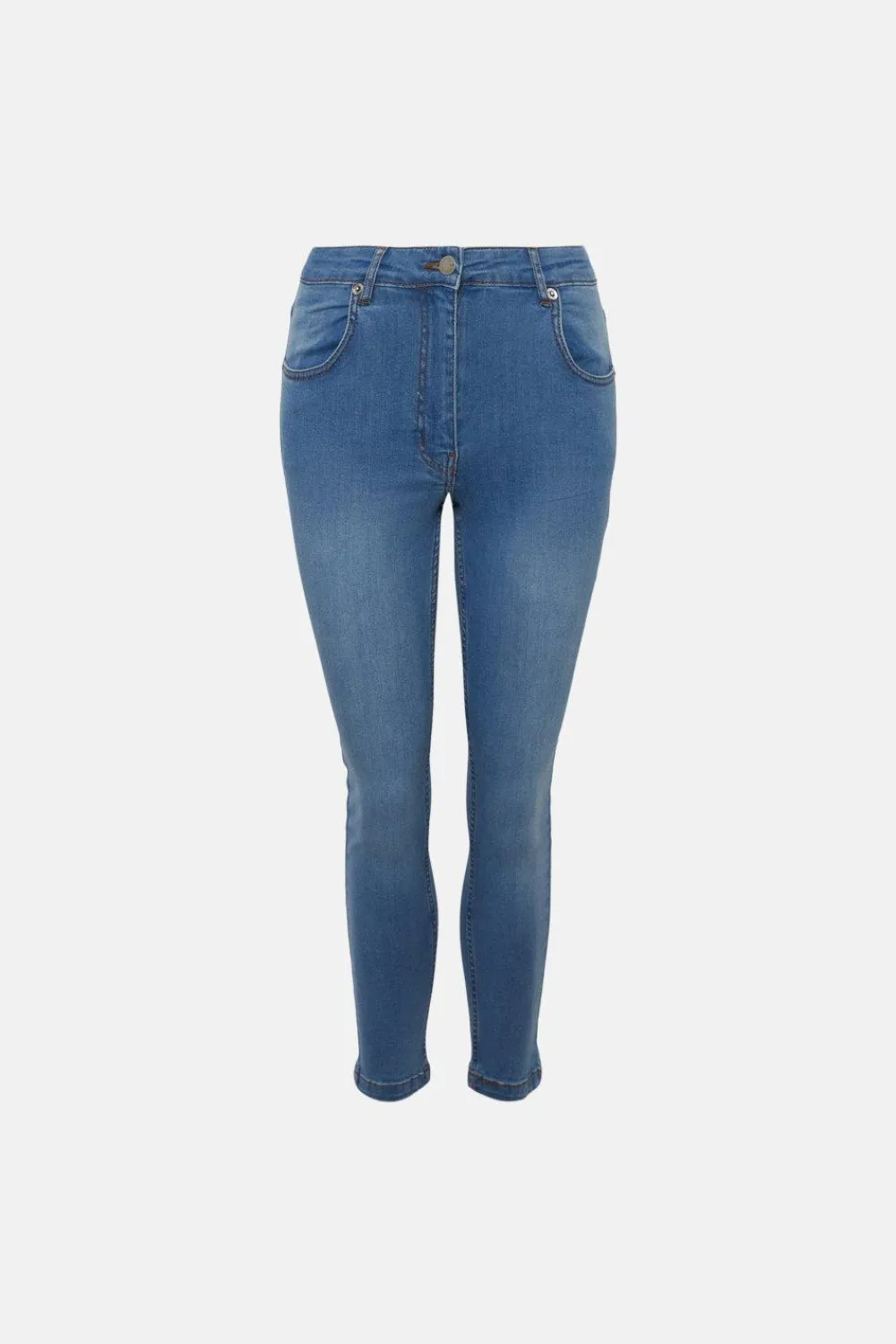 Hot Oasis Petite Grace Skinny Capri Jean Pale Wash