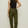 Hot Oasis Petite Janelle Straight Leg Trouser Navy
