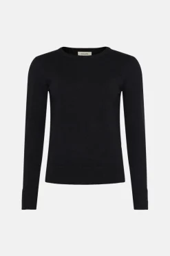 Fashion Oasis Petite Knitted Crew Jumper Black