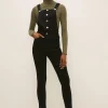 Outlet Oasis Petite Lily Dungaree Black