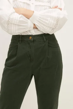 Clearance Oasis Petite Mom Jean Khaki