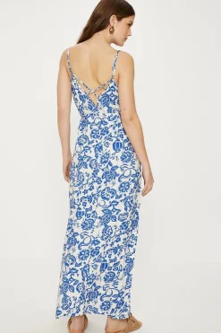 Discount Oasis Petite Paisley Print Strappy Maxi Dress Multi