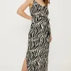 Discount Oasis Petite Print Strappy Maxi Dress Zebra