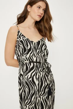 Discount Oasis Petite Print Strappy Maxi Dress Zebra