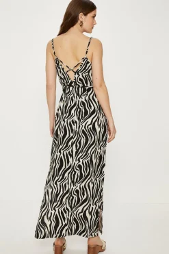 Discount Oasis Petite Print Strappy Maxi Dress Zebra