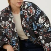 New Oasis Petite Rachel Stevens Oversized Wrap Padded Coat Black