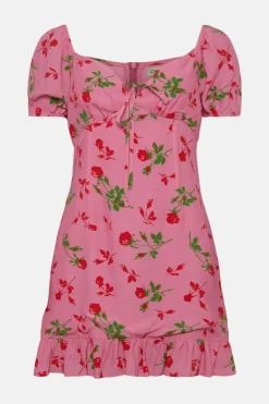 Best Oasis Petite Rose Printed Tie Strap Skater Dress Floral