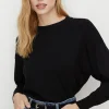 Online Oasis Petite Slouchy Jumper Black