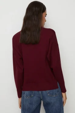 Best Oasis Petite Slouchy Jumper Berry
