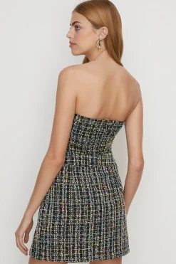Sale Oasis Petite Tweed Split Detail Mini Skirt Multi