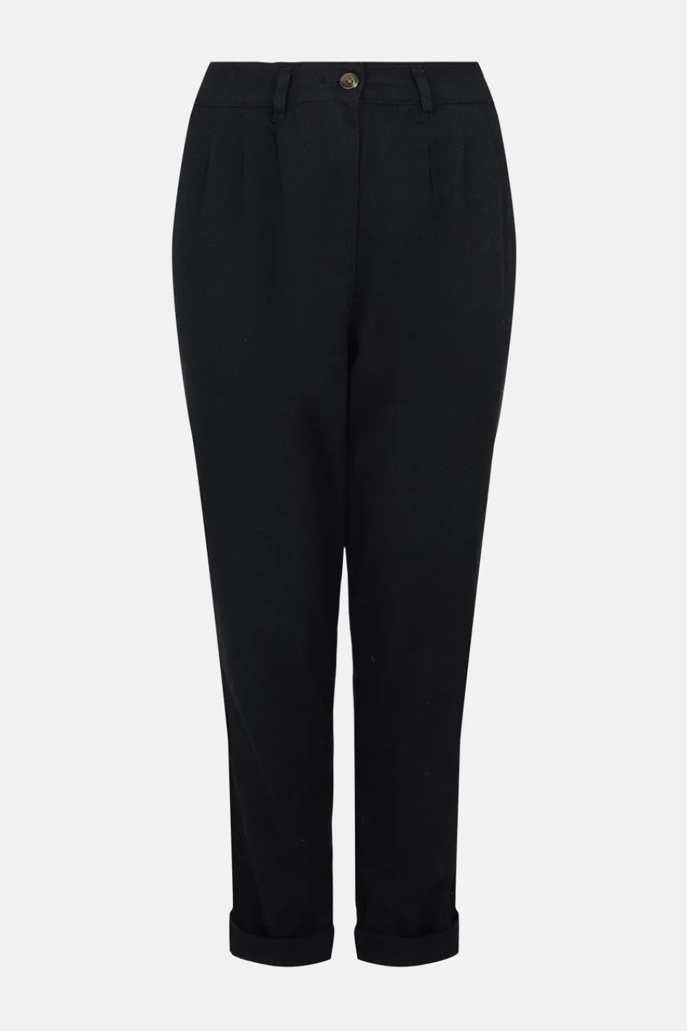 Sale Oasis Pleat Detail Peg Trouser Black