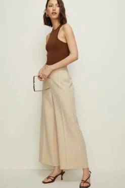 Outlet Oasis Pleat Detail Tailo Wide Leg Red