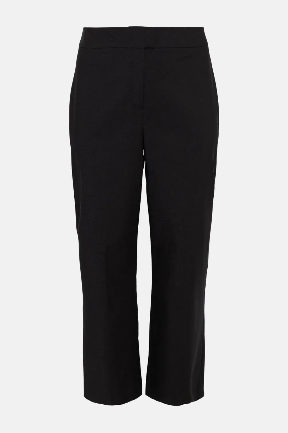 Sale Oasis Plus Size Cotton Sateen Wide Leg Trouser Black