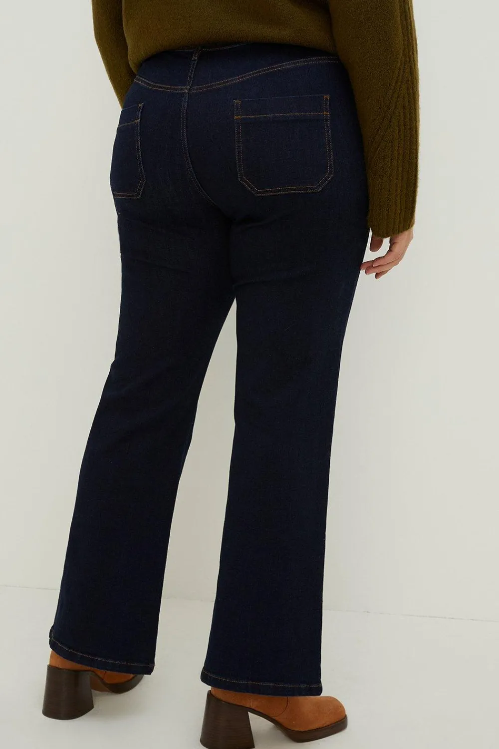 Discount Oasis Plus Size Frankie Flare Jean Indigo