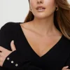 Hot Oasis Plus Size Knitted V Neck Jumper Black