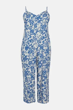 Best Oasis Plus Size Paisley Print Strappy Jumpsuit Multi