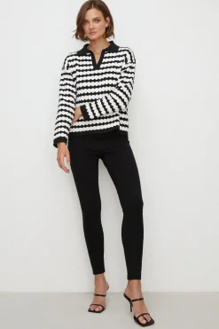 Online Oasis Ponte Pocket Detail Trouser Black