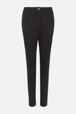 Online Oasis Ponte Pocket Detail Trouser Black