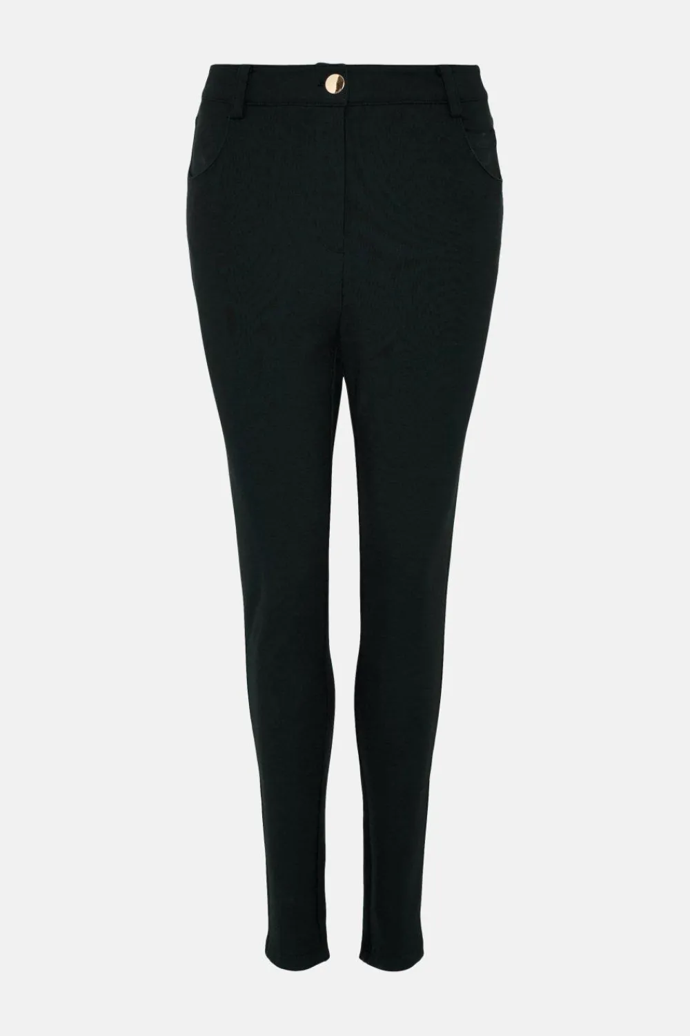 Sale Oasis Ponte Tailored Slim Leg Trouser Black