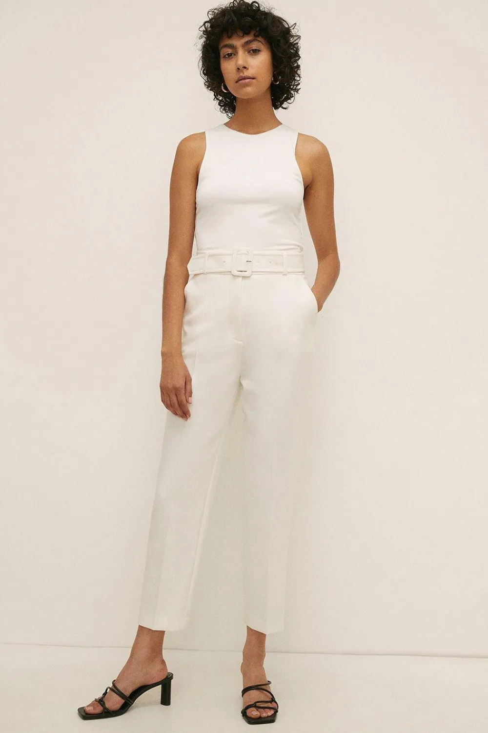 Discount Oasis Premium Belted Peg Trouser Orange