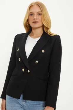 Outlet Oasis Premium Double Breasted Blazer Ivory