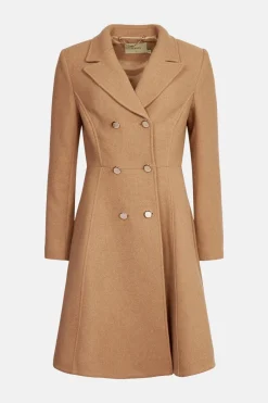 Discount Oasis Premium Italian Wool Mix Princess Coat Camel