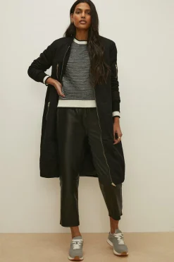 Fashion Oasis Premium Maxi Bomber Neutral