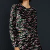 Online Oasis Premium Mixed Sequin Long Sleeve Top Multi
