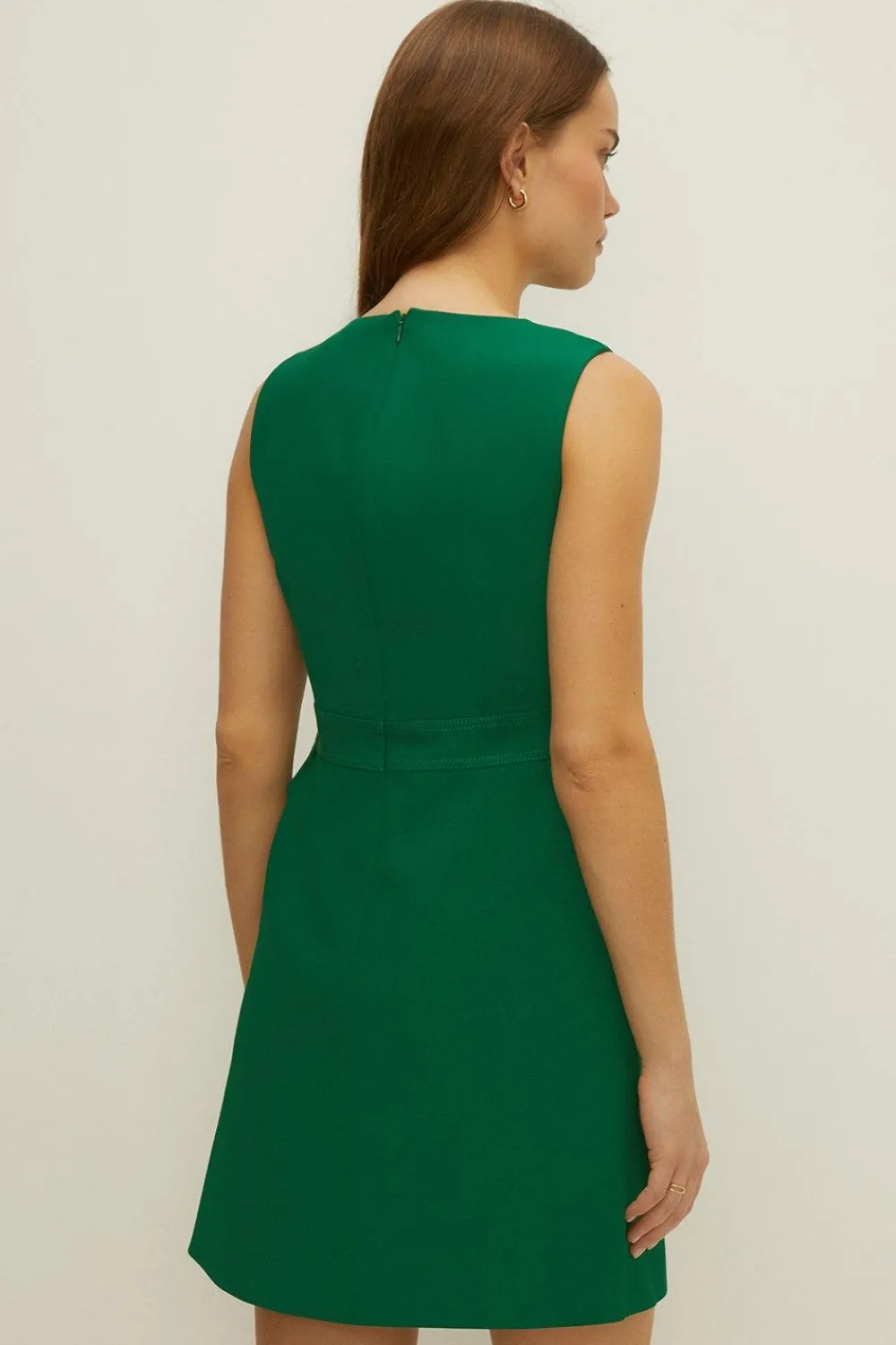 Clearance Oasis Premium Pocket Shift Dress Orange