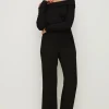 Discount Oasis Premium Ponte Bandeau Top Black