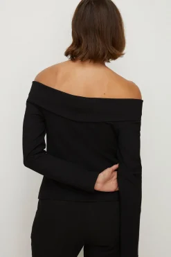 Discount Oasis Premium Ponte Bandeau Top Black