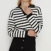Clearance Oasis Premium Ponte Topstitch Button Through Skirt Black