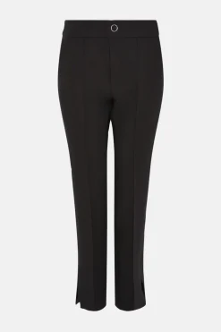 Fashion Oasis Premium Slim Leg Side Detail Trouser Black