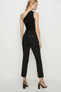 Outlet Oasis Premium Slinky Double Layer One Shoulder Body Black