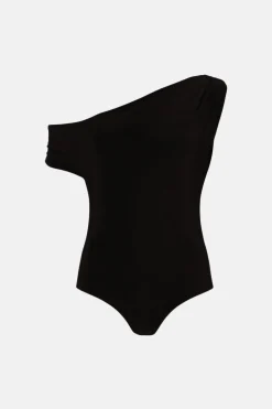 Online Oasis Premium Slinky Double Layer Asymmetric Body Black