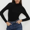 Clearance Oasis Premium Slinky Jersey Funnel Neck Top Olive