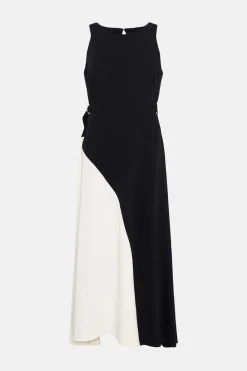 New Oasis Premium Soft Tailored Midi Dress Mono
